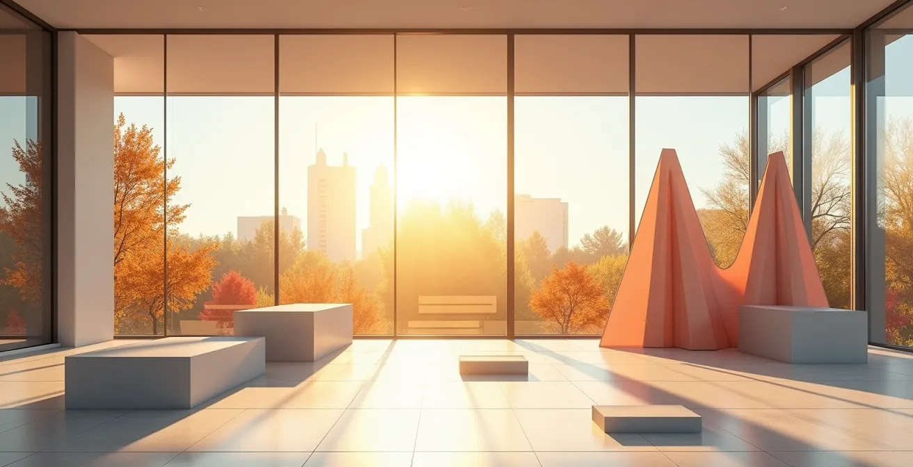 Visualización minimalista de gráficos de tendencias estacionales con patrones de datos abstractos