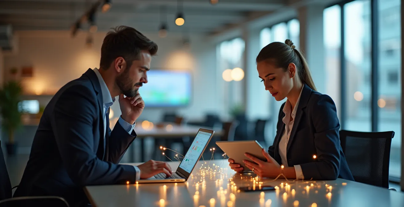 Profesional conectando con clientes B2B a través de LinkedIn de forma no invasiva