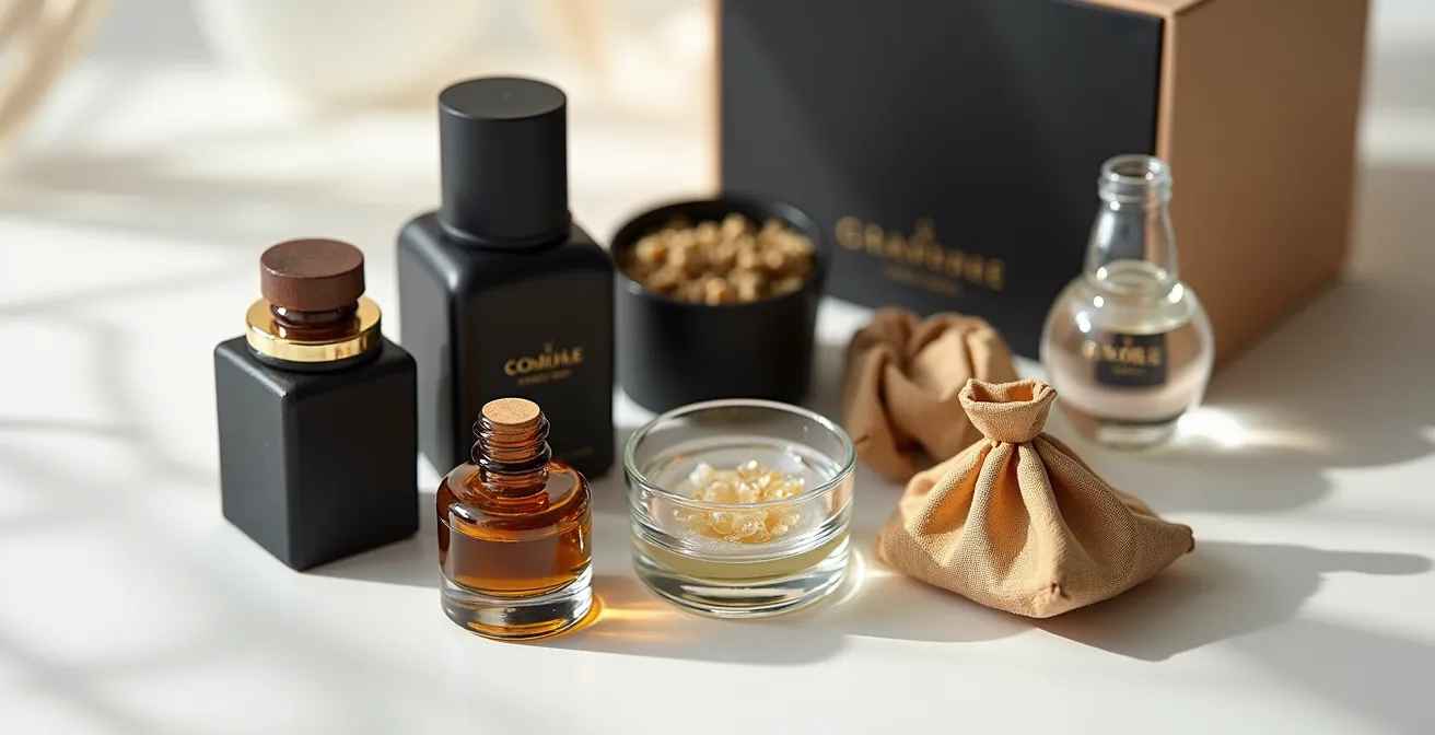 Muestras de productos premium preparadas para clientes VIP